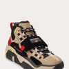 Brown Men’s Ralph Lauren PS100 High-Top Sneakers
