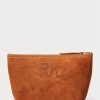 Brown Men’s Ralph Lauren Roughout Suede Tote Bags