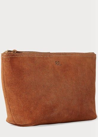 Brown Men’s Ralph Lauren Roughout Suede Tote Bags