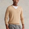 Brown Men’s Ralph Lauren Slim Fit Textured Cotton Jumper Sweaters