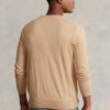 Brown Men’s Ralph Lauren Slim Fit Textured Cotton Jumper Sweaters