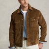 Brown Men’s Ralph Lauren Stretch Corduroy Trucker Jackets Brown Men’s Ralph Lauren Stretch Corduroy Trucker Jackets