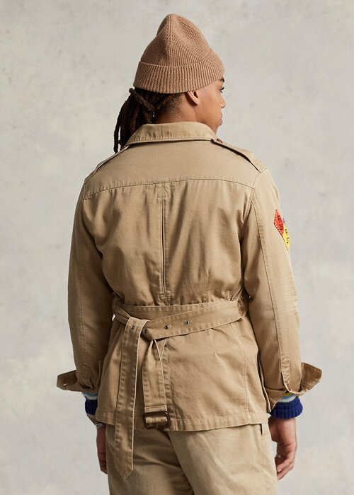 Brown Men’s Ralph Lauren Twill Belted Jackets Brown Men’s Ralph Lauren Twill Belted Jackets