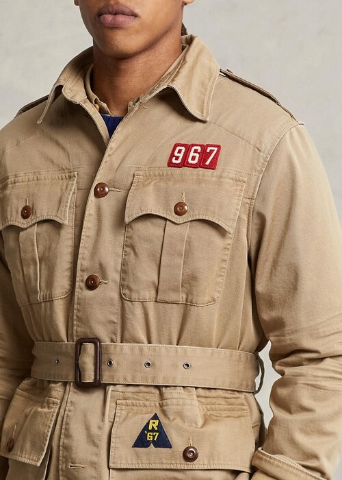 Brown Men’s Ralph Lauren Twill Belted Jackets Brown Men’s Ralph Lauren Twill Belted Jackets