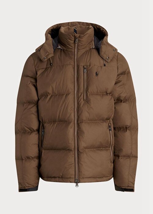 Brown Men’s Ralph Lauren Water-Repellent Down Jackets Brown Men’s Ralph Lauren Water-Repellent Down Jackets