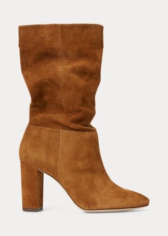 Brown Women’s Ralph Lauren Artizan Suede Boots