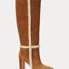 Brown Women’s Ralph Lauren Aubri Suede Boots
