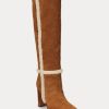 Brown Women’s Ralph Lauren Aubri Suede Boots