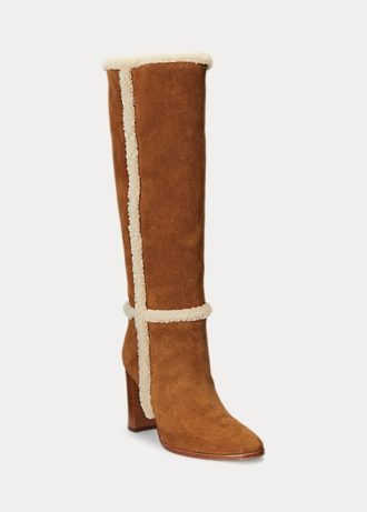 Brown Women’s Ralph Lauren Aubri Suede Boots