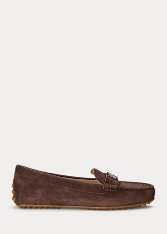 Brown Women’s Ralph Lauren Barnsbury Suede Loafers