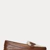Brown Women’s Ralph Lauren Brynn Nappa Leather Driver Flat Shoes Brown Women’s Ralph Lauren Brynn Nappa Leather Driver Flat Shoes