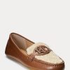 Brown Women’s Ralph Lauren Brynn Nappa Leather Driver Flat Shoes Brown Women’s Ralph Lauren Brynn Nappa Leather Driver Flat Shoes