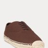 Brown Women’s Ralph Lauren Canvas Lace-Up Espadrille