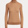 Brown Women’s Ralph Lauren Cashmere Turtleneck Sweaters