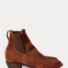 Brown Women’s Ralph Lauren Chelsea Plainview Suede Boots