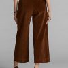 Brown Women’s Ralph Lauren Cropped Corduroy Wide-Leg Pants Brown Women’s Ralph Lauren Cropped Corduroy Wide-Leg Pants
