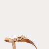 Brown Women’s Ralph Lauren Delancie Welington Calf-Suede Sandals Brown Women’s Ralph Lauren Delancie Welington Calf-Suede Sandals