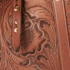 Brown Women’s Ralph Lauren Hand-Tooled Leather Tote Bags