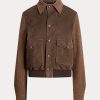 Brown Women’s Ralph Lauren Hugh Lamb-Suede & Herringbone Jackets Brown Women’s Ralph Lauren Hugh Lamb-Suede & Herringbone Jackets