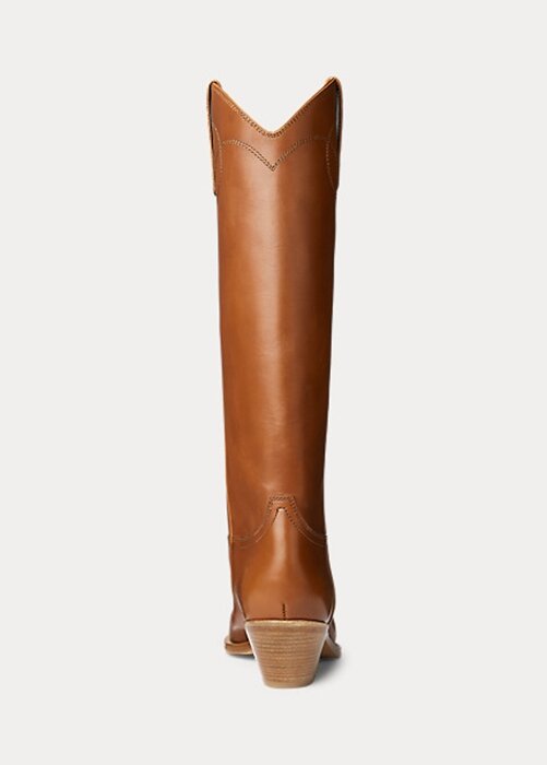 Brown Women’s Ralph Lauren Jaelynne Burnished Calfskin Tall Boots Brown Women’s Ralph Lauren Jaelynne Burnished Calfskin Tall Boots