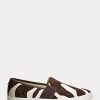 Brown Women’s Ralph Lauren Jinny Haircalf Slip-On Sneakers