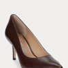 Brown Women’s Ralph Lauren Lanette Burnished Leather Heels Brown Women’s Ralph Lauren Lanette Burnished Leather Heels