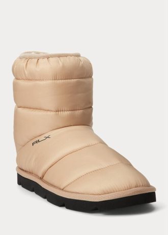 Brown Women’s Ralph Lauren Logo Quiltedie Boots