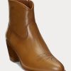 Brown Women’s Ralph Lauren Lucille Leather Boots