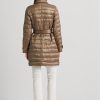 Brown Women’s Ralph Lauren Metallic Quilted Down  Coats