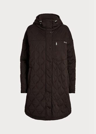 Brown Women’s Ralph Lauren Oversize Quilted Hooded  Coats