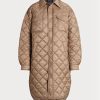Brown Women’s Ralph Lauren Oversize Water-repellent Quilted  Coats