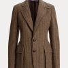 Brown Women’s Ralph Lauren Preston Herringbone Jackets
