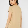 Brown Women’s Ralph Lauren Round Neck Graphic T Shirts