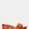 Brown Women’s Ralph Lauren Roxanne Nappa Leather Sandals Brown Women’s Ralph Lauren Roxanne Nappa Leather Sandals