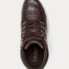 Brown Women’s Ralph Lauren Rylee Embossed Leather High-Top Sneakers Brown Women’s Ralph Lauren Rylee Embossed Leather High-Top Sneakers