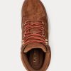 Brown Women’s Ralph Lauren Rylee Suede & Leather High-Top Sneakers