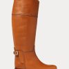 Brown Women’s Ralph Lauren Sallen Calfskin Riding Boots Brown Women’s Ralph Lauren Sallen Calfskin Riding Boots