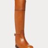 Brown Women’s Ralph Lauren Sallen Calfskin Riding Boots Brown Women’s Ralph Lauren Sallen Calfskin Riding Boots