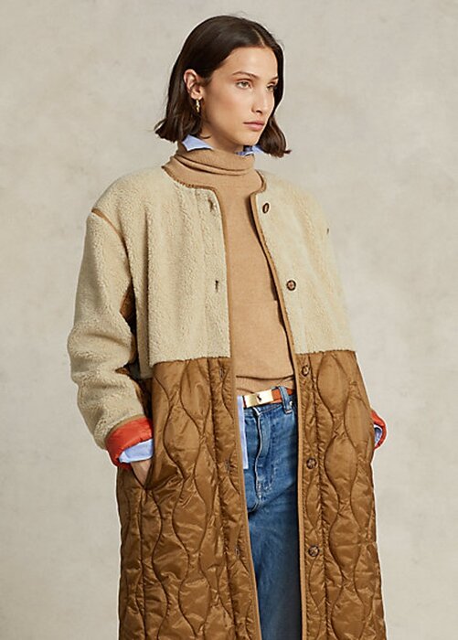 Brown Women’s Ralph Lauren Water-Repellent Belted Hybrid Liner Coats Brown Women’s Ralph Lauren Water-Repellent Belted Hybrid Liner Coats