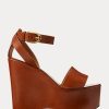 Brown Women’s Ralph Lauren Zadie Burnished Calfskin Sandals Brown Women’s Ralph Lauren Zadie Burnished Calfskin Sandals