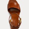 Brown Women’s Ralph Lauren Zadie Burnished Calfskin Sandals Brown Women’s Ralph Lauren Zadie Burnished Calfskin Sandals