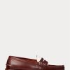 Burgundy Cream Men’s Ralph Lauren The Morehouse Collection Penny Loafers