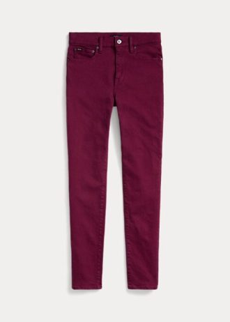 Burgundy Women’s Ralph Lauren Tompkins High-Rise Skinny Jeans