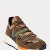 Camo Men’s Ralph Lauren Trackster 200II Camo Knit Sneakers