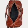 Chocolate Men’s Ralph Lauren Heritage Leather Duffle Bags