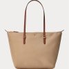 Clay Women’s Ralph Lauren Nylon Small Tote Bags Clay Women’s Ralph Lauren Nylon Small Tote Bags
