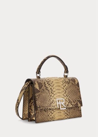 Copper Women’s Ralph Lauren The Python RL Top Handle Handbag