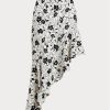 Cream / Black Women’s Ralph Lauren Floral Ruffled Asymmetrical Linen Skirts Cream / Black Women’s Ralph Lauren Floral Ruffled Asymmetrical Linen Skirts