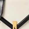 Cream/Black Women’s Ralph Lauren Polo ID Suede Envelope Crossbody Bags