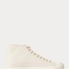 Cream Men’s Ralph Lauren Mayport Canvas Sneakers